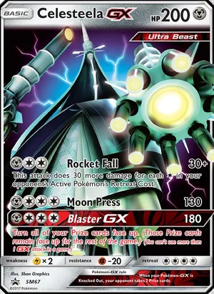 Celesteela GX #SM67, SM Black Star Holo, TCGdex reference