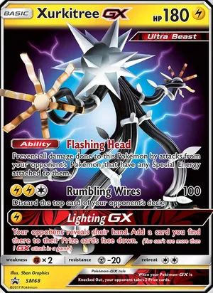 Xurkitree GX #SM68, SM Black Star Holo, TCGdex reference