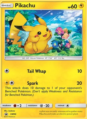 Pikachu #SM86, SM Black Star Holo, TCGdex reference