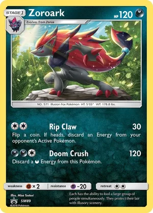 Zoroark #SM89, English SM Black Star Promos promo, reference image