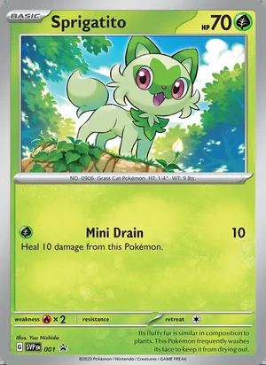 Sprigatito #001, SWSH Black Star Holo, TCGdex reference