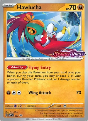 Hawlucha 007, prerelease base reference scan