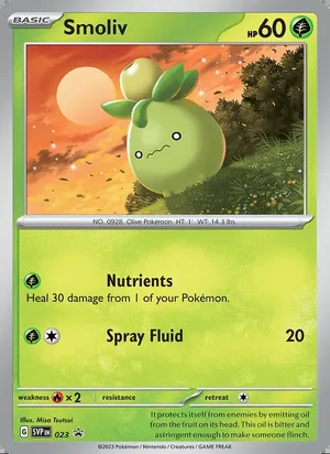 Smoliv #023, SWSH Black Star Holo, TCGdex reference