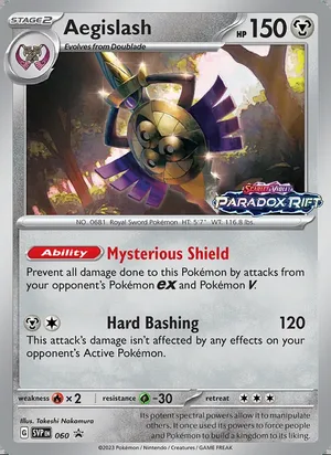 Aegislash 060, prerelease base reference scan