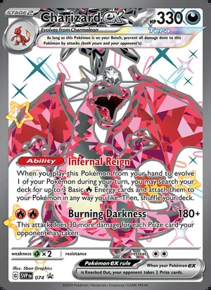 Charizard ex #074, SWSH Black Star Holo, TCGdex reference