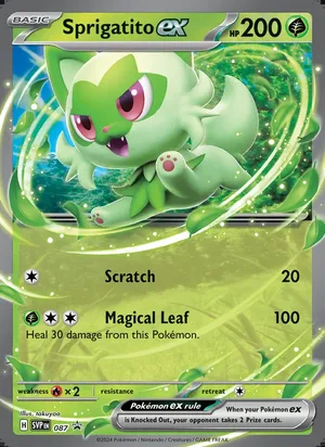 Sprigatito ex #087, SWSH Black Star Holo, TCGdex reference