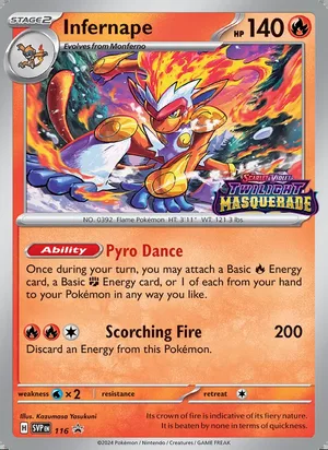 Infernape 116, prerelease base reference scan