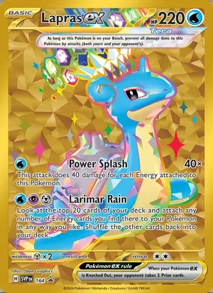 Lapras ex #164, SWSH Black Star Holo, TCGdex reference