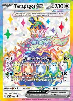 Terapagos ex #165, SWSH Black Star Holo, TCGdex reference