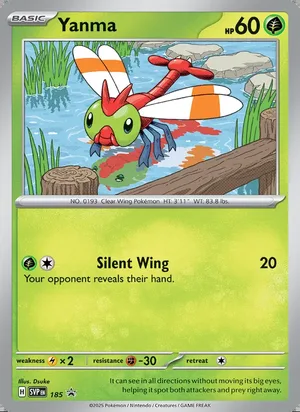 Yanma #185, SWSH Black Star Holo, TCGdex reference