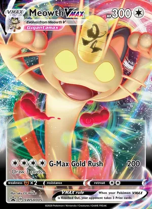 Meowth VMAX #SWSH005, SWSH Black Star Holo, TCGdex reference