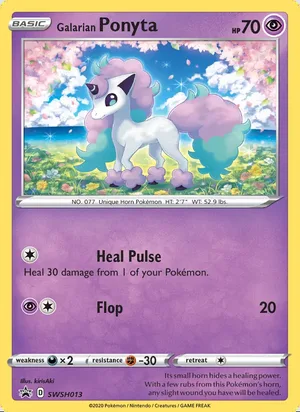 Galarian Ponyta #SWSH013, SWSH Black Star Holo, TCGdex reference