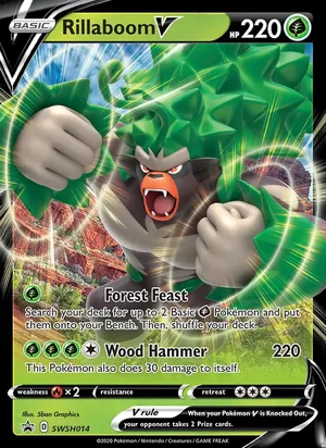 Rillaboom V #SWSH014, SWSH Black Star Holo, TCGdex reference