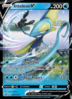 Inteleon V #SWSH016, SWSH Black Star Holo, TCGdex reference