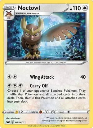 Noctowl #SWSH027, SWSH Black Star Holo, TCGdex reference