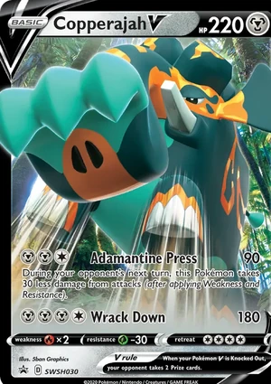 Copperajah V #SWSH030, SWSH Black Star Holo, TCGdex reference