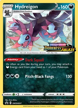 Hydreigon SWSH037, prerelease base reference scan