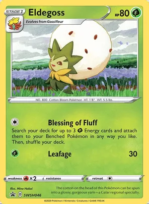 Eldegoss #SWSH046, SWSH Black Star Holo, TCGdex reference