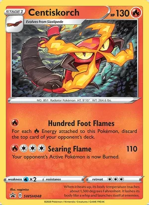 Centiskorch #SWSH048, SWSH Black Star Holo, TCGdex reference