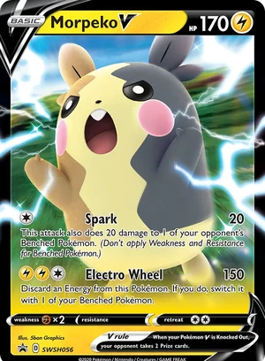 Morpeko V #SWSH056, SWSH Black Star Holo, TCGdex reference
