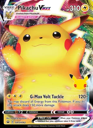 Pikachu VMAX #SWSH062, SWSH Black Star Holo, TCGdex reference