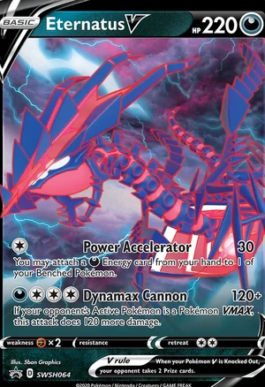 Eternatus V #SWSH064, SWSH Black Star Holo, TCGdex reference