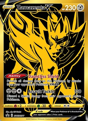 Zamazenta V #SWSH077, SWSH Black Star Holo, TCGdex reference