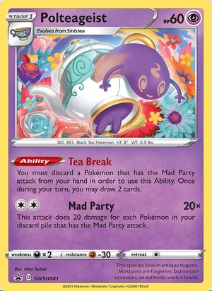 Polteageist #SWSH081, SWSH Black Star Holo, TCGdex reference