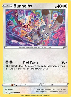 Bunnelby #SWSH082, SWSH Black Star Holo, TCGdex reference