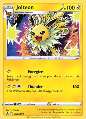 Jolteon #SWSH094, SWSH Black Star Holo, TCGdex reference