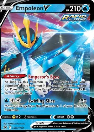 Empoleon V #SWSH108, SWSH Black Star Holo, TCGdex reference