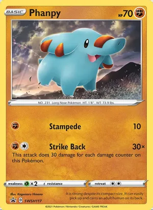 Phanpy #SWSH117, SWSH Black Star Holo, TCGdex reference