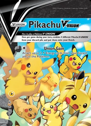 Pikachu V-UNION #SWSH139, SWSH Black Star Holo, TCGdex reference