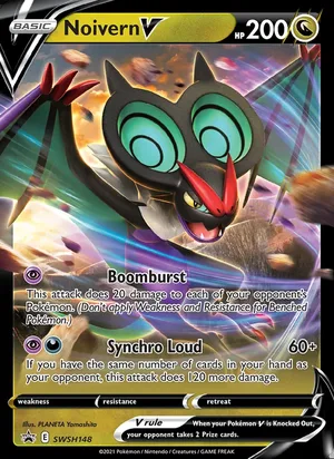Noivern V #SWSH148, SWSH Black Star Holo, TCGdex reference