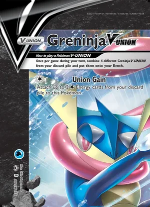 Greninja V-UNION #SWSH155, SWSH Black Star Holo, TCGdex reference