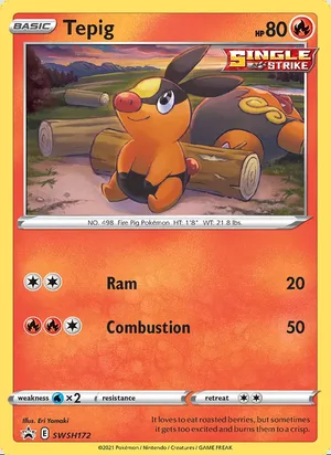 Tepig #SWSH172, SWSH Black Star Holo, TCGdex reference