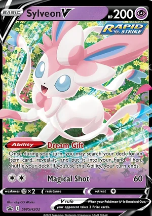 Sylveon V #SWSH202, SWSH Black Star Holo, TCGdex reference