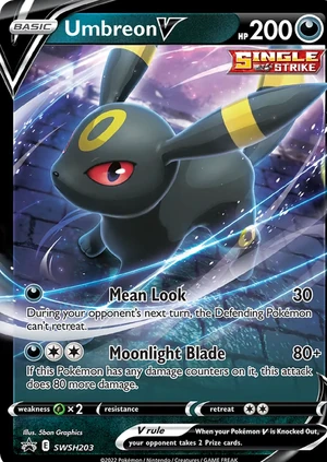 Umbreon V #SWSH203, SWSH Black Star Holo, TCGdex reference