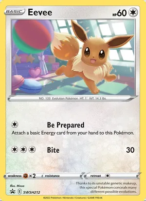 Eevee #SWSH212, SWSH Black Star Holo, TCGdex reference