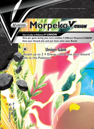 Morpeko V-UNION #SWSH215, SWSH Black Star Holo, TCGdex reference