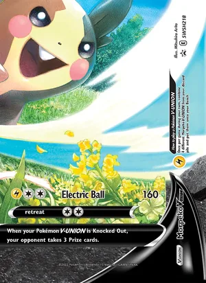 Morpeko V-UNION #SWSH218, SWSH Black Star Holo, TCGdex reference