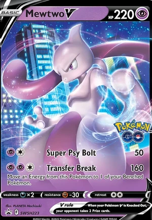 Mewtwo V #SWSH223, SWSH Black Star Holo, TCGdex reference
