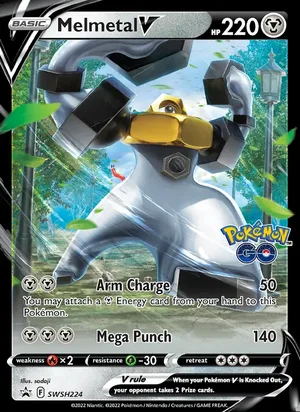 Melmetal V #SWSH224, SWSH Black Star Holo, TCGdex reference