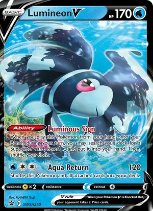 Lumineon V #SWSH250, SWSH Black Star Holo, TCGdex reference