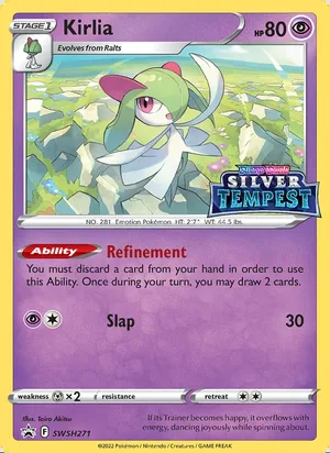 Kirlia SWSH271, prerelease base reference scan