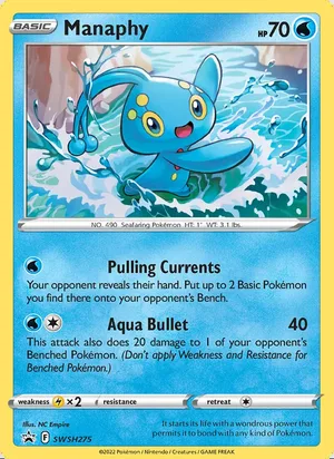 Manaphy #SWSH275, SWSH Black Star Holo, TCGdex reference