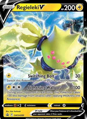 Regieleki V #SWSH280, SWSH Black Star Holo, TCGdex reference