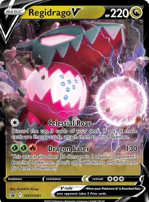 Regidrago V #SWSH281, SWSH Black Star Holo, TCGdex reference