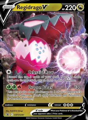 Regidrago V #SWSH281, SWSH Black Star Holo, TCGdex reference
