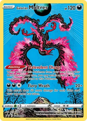 Galarian Moltres #SWSH284, English SWSH Black Star Promos promo, reference image